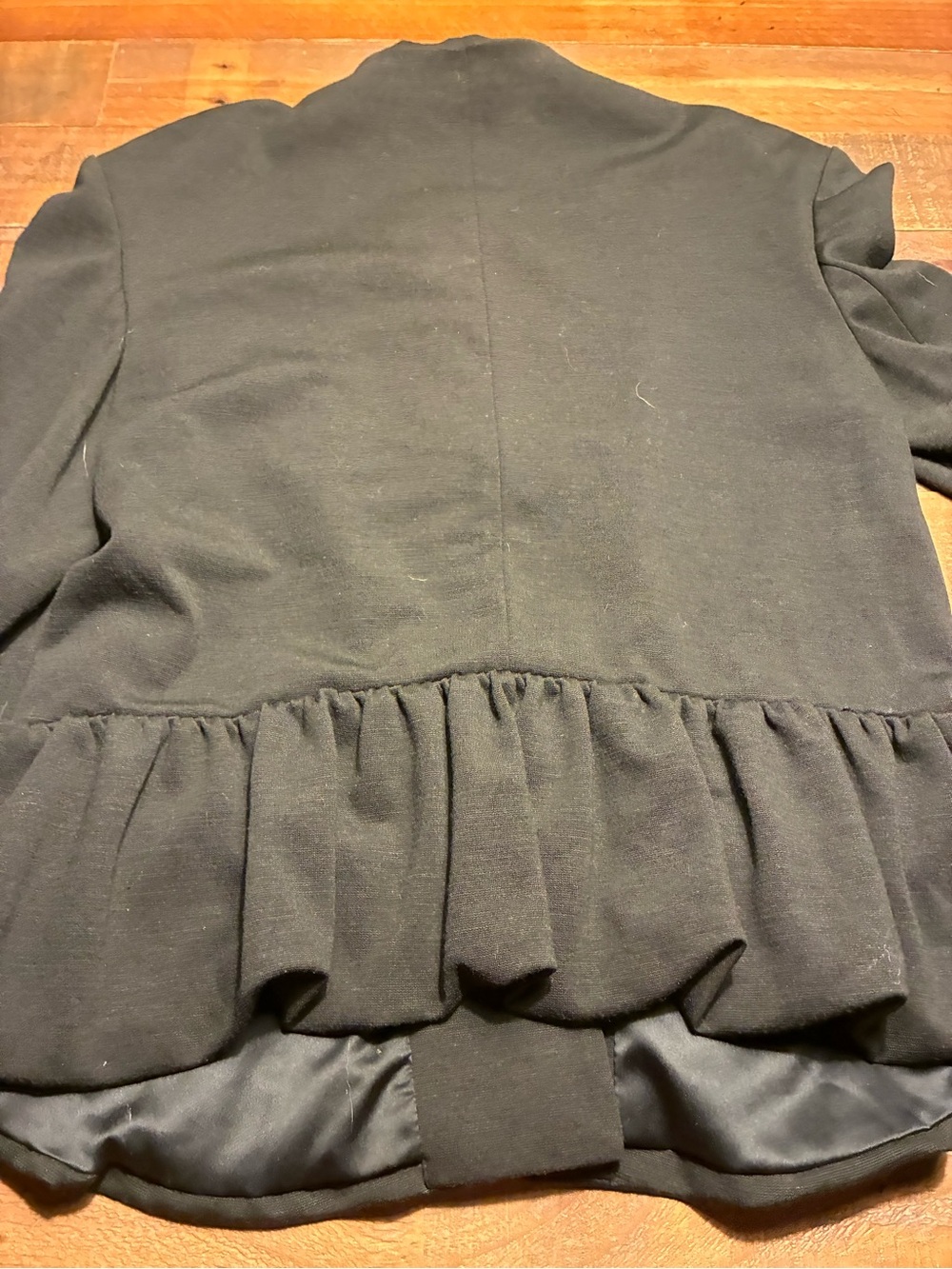 Armani Vintage Black Peplum Jacket - Picture 3 of 4